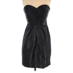 BCBGMAXAZRIA STRAPLESS BLACK DRESS